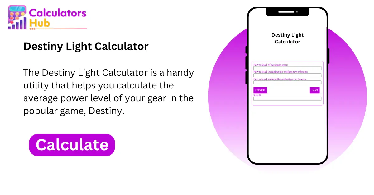 destiny light calculator