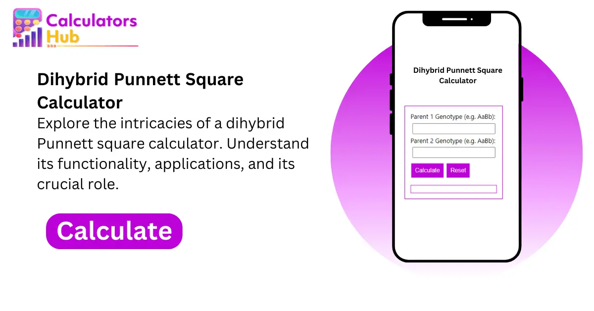 Dihybrid Punnett Square Calculator (1)