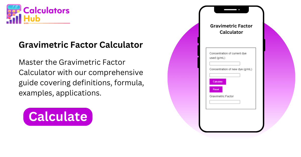 Gravimetric Factor Calculator (2)