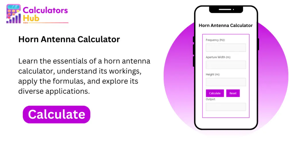 Horn Antenna Calculator Online