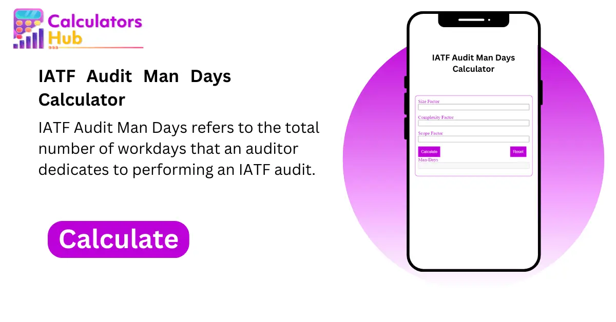 iatf audit man days calculation