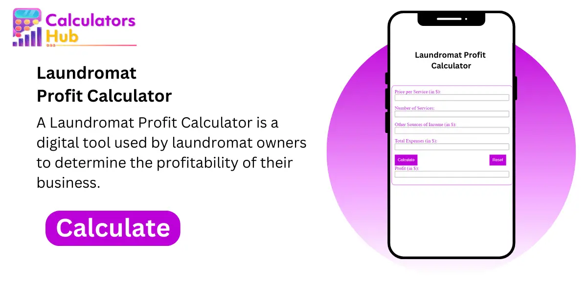 laundromat profit calculator