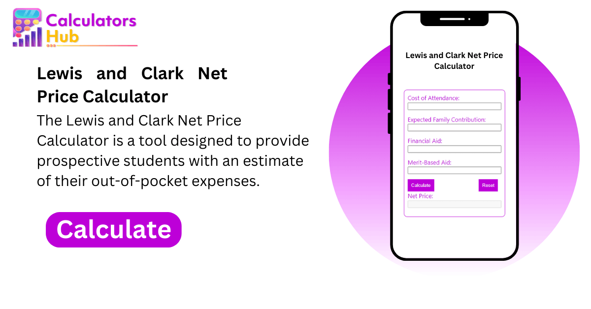 Lewis and Clark Net Price Calculator
