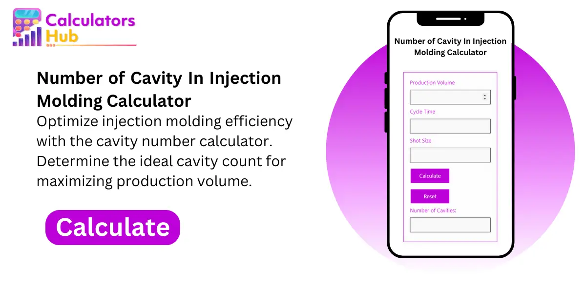 Number of Cavity In Injection Molding Calculator (1)