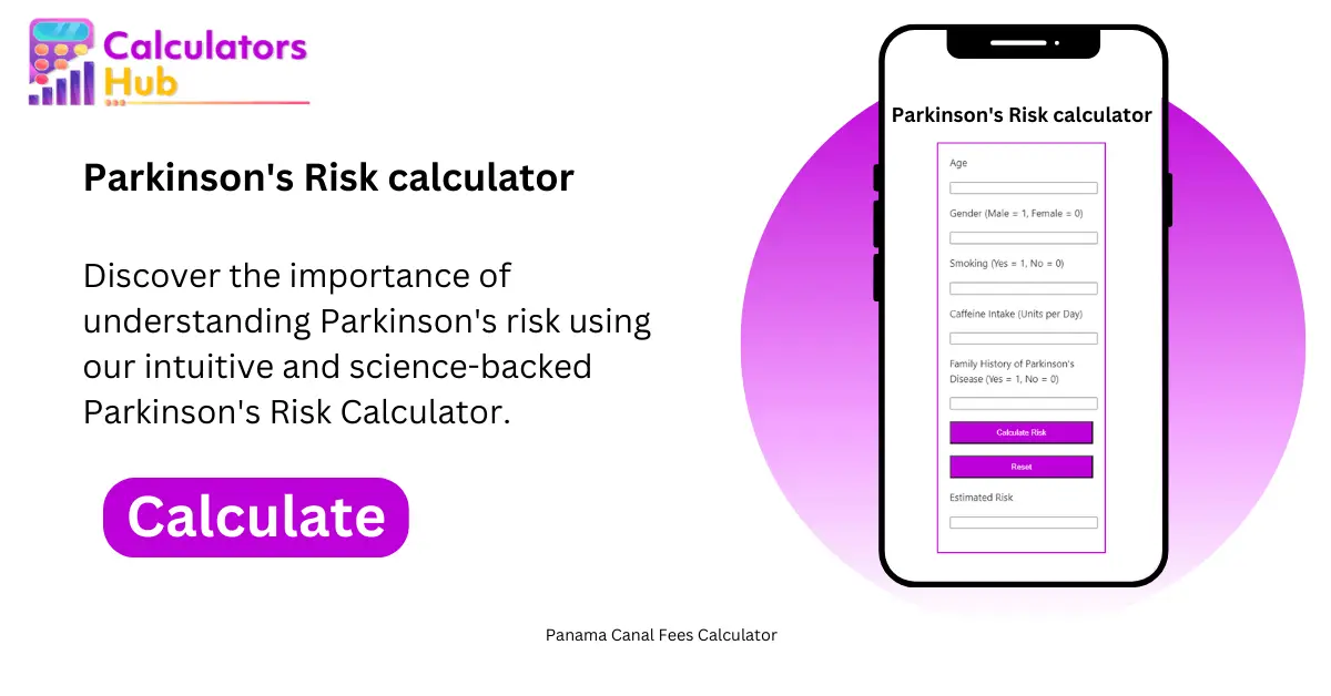 Parkinson Risk calculator