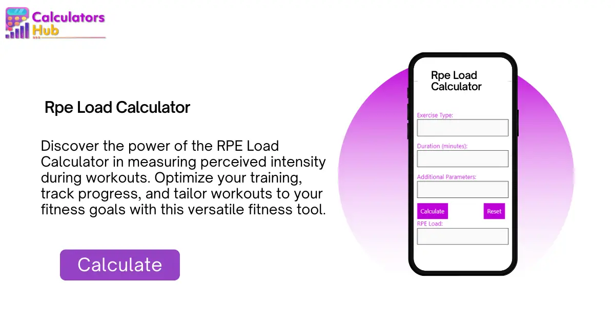 RPE Load Calculator Online - CalculatorsHub