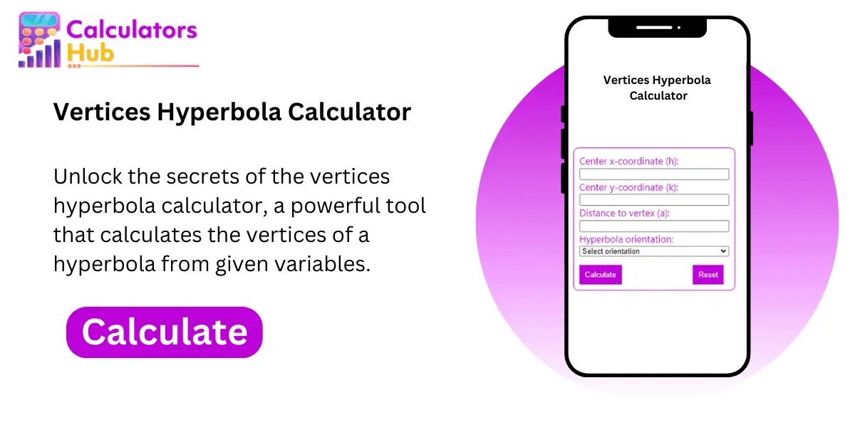 vertices of a hyperbola