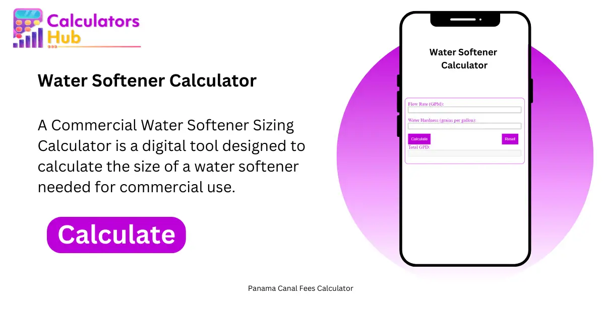 Water Softener Calculator Online