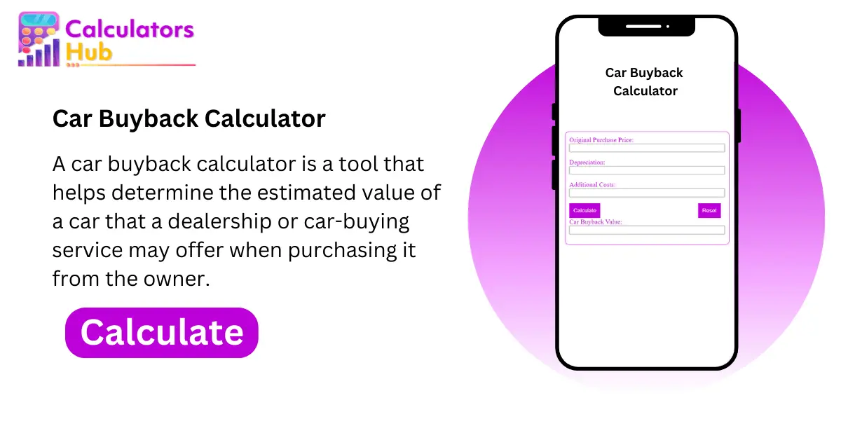 car buyback calculator