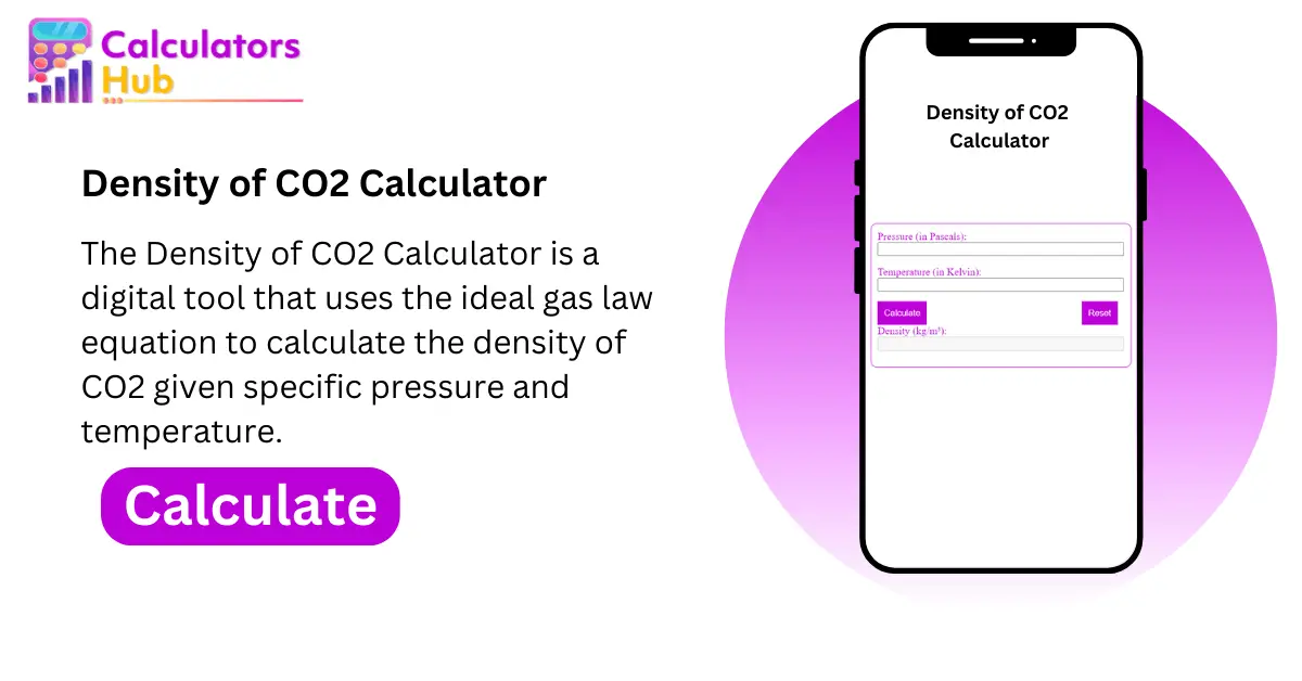 calculateur de densité de co2