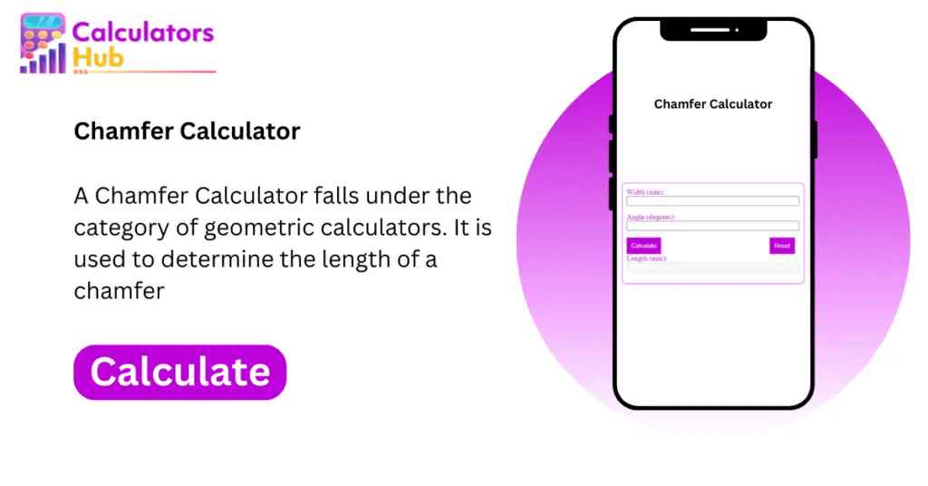 Chamfer Calculator Online