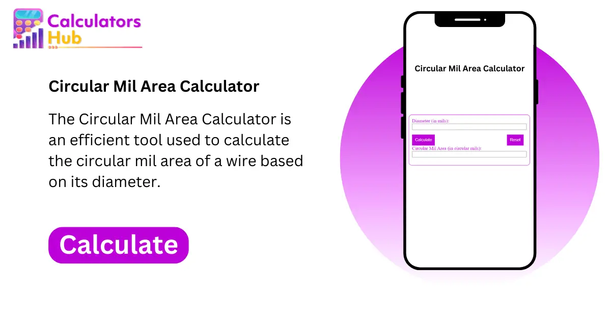 Circular Mil Area Calculator