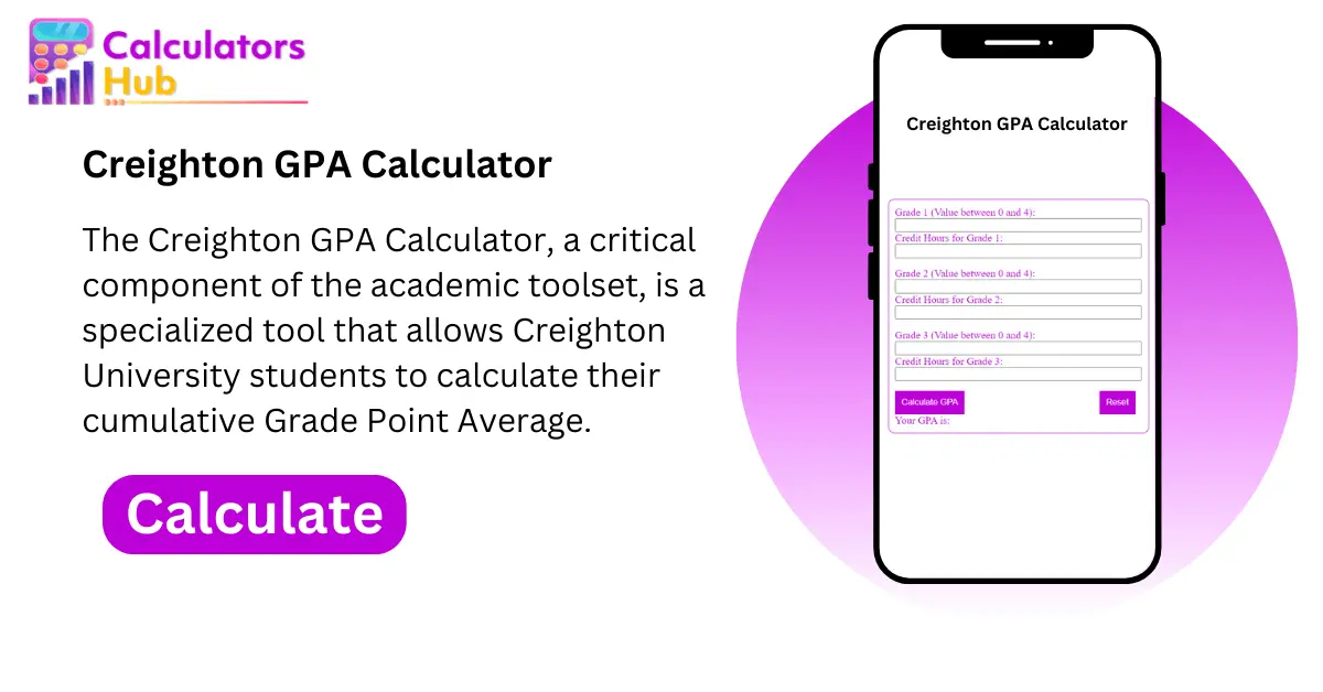 Creighton GPA Calculator