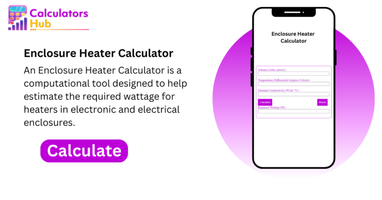 Enclosure Heater Calculator