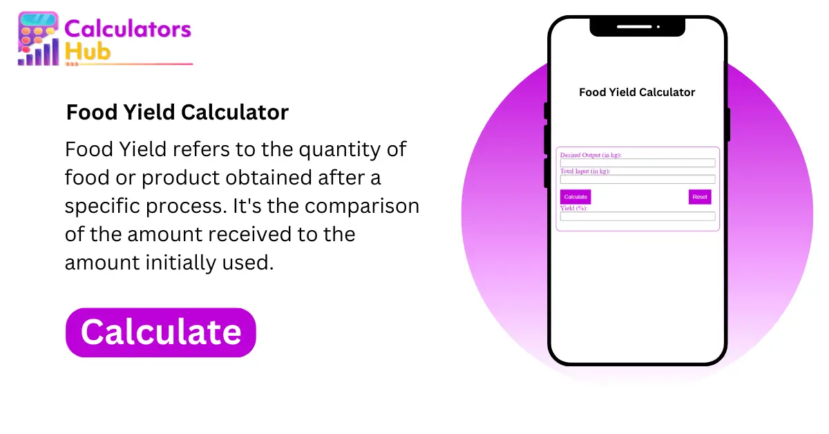 Food Yield Calculator