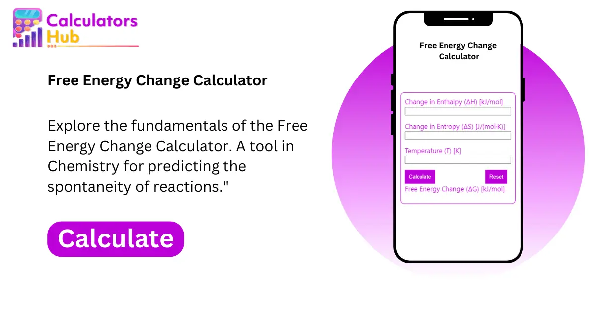 Free Energy Change Calculator