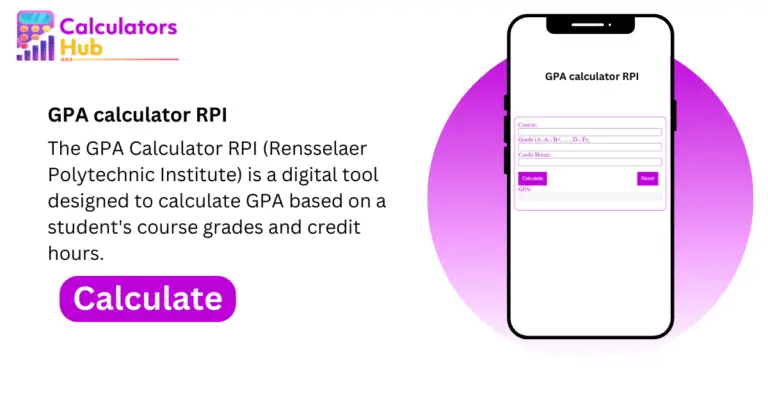 GPA Calculator RPI