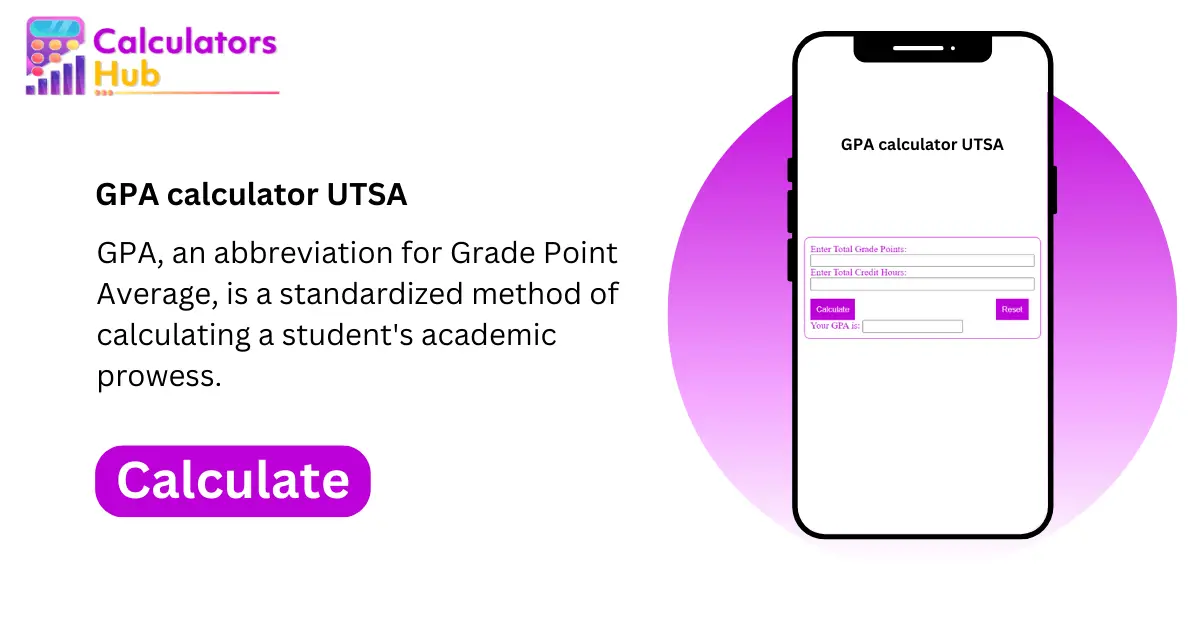 GPA Calculator UTSA