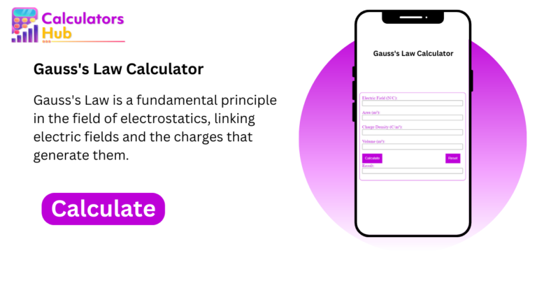 Gauss's Law Calculator