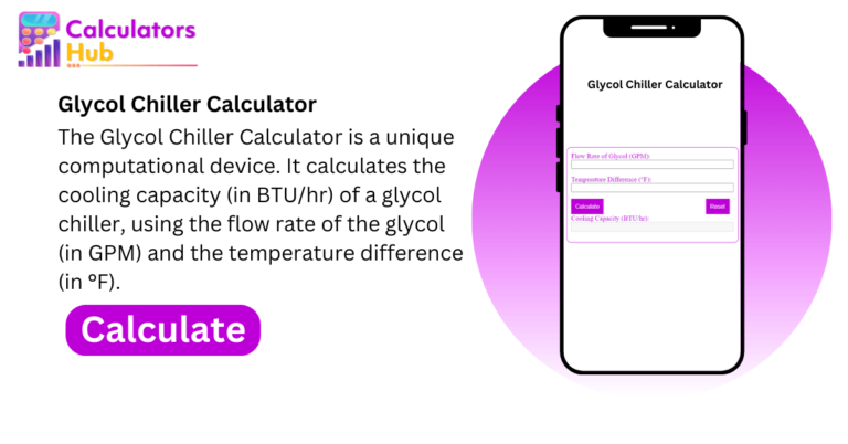 Glycol Chiller Calculator