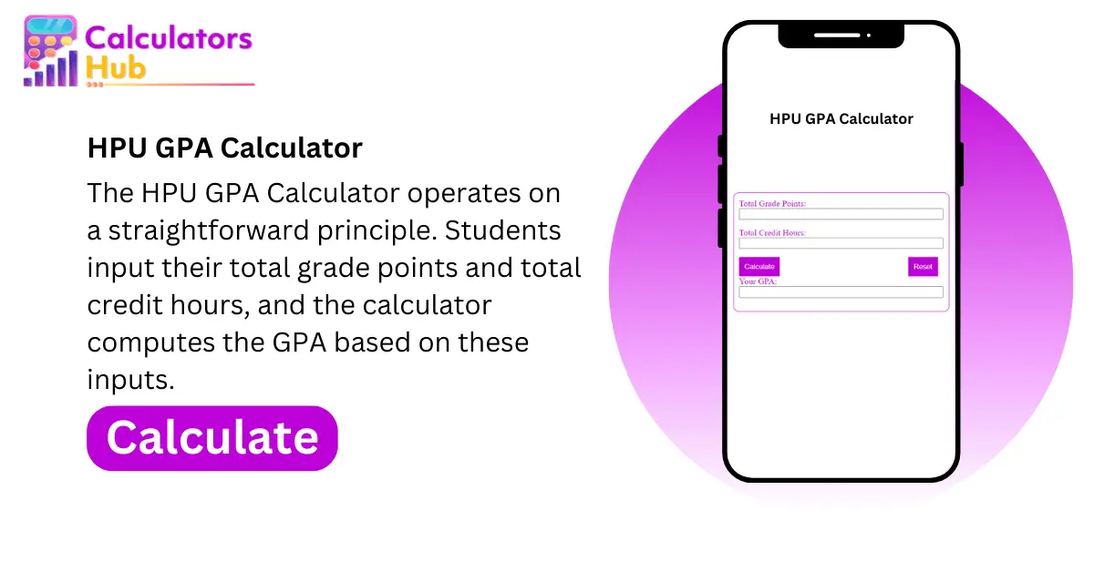 HPU GPA Calculator