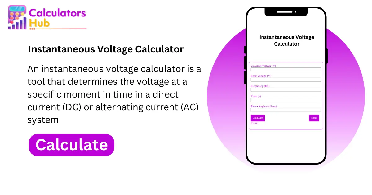 Instantaneous Voltage Calculator
