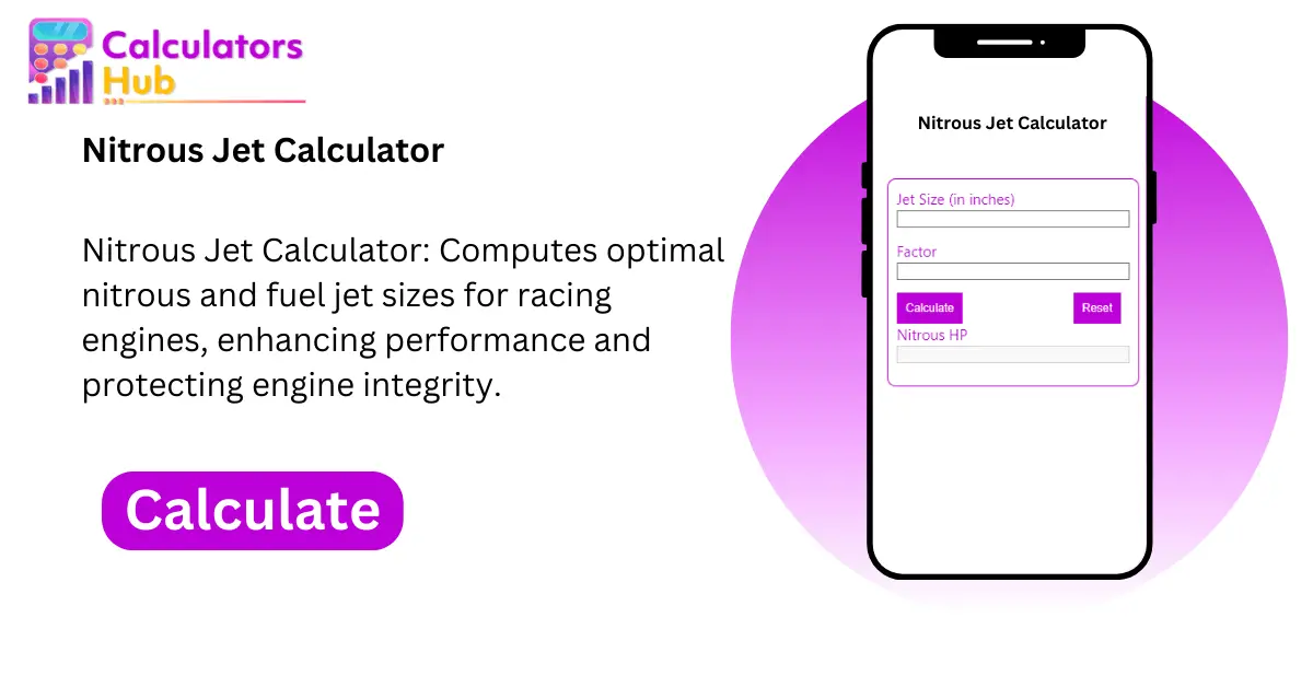 Nitrous Jet Calculator