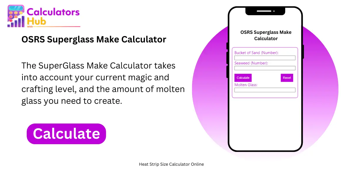 OSRS Superglass Make Calculator Online