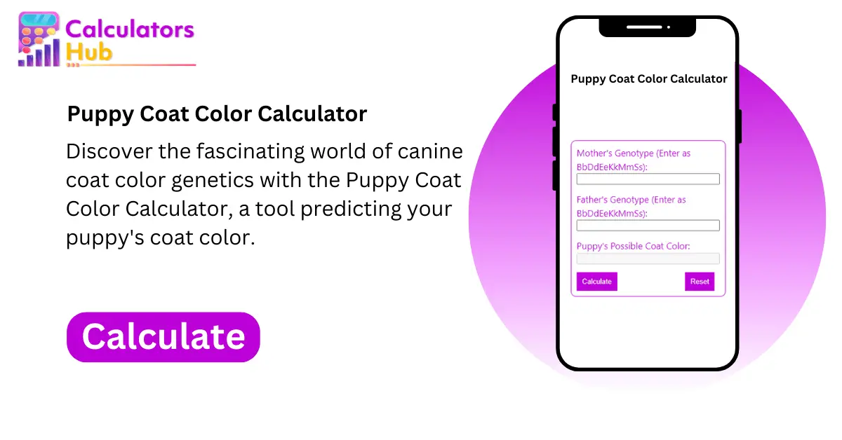 Puppy Coat Color Calculator