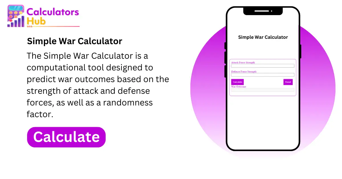 Simple War Calculator