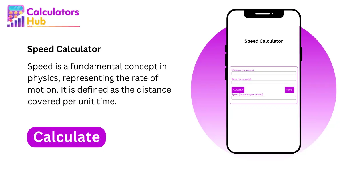 Speed Calculator Online