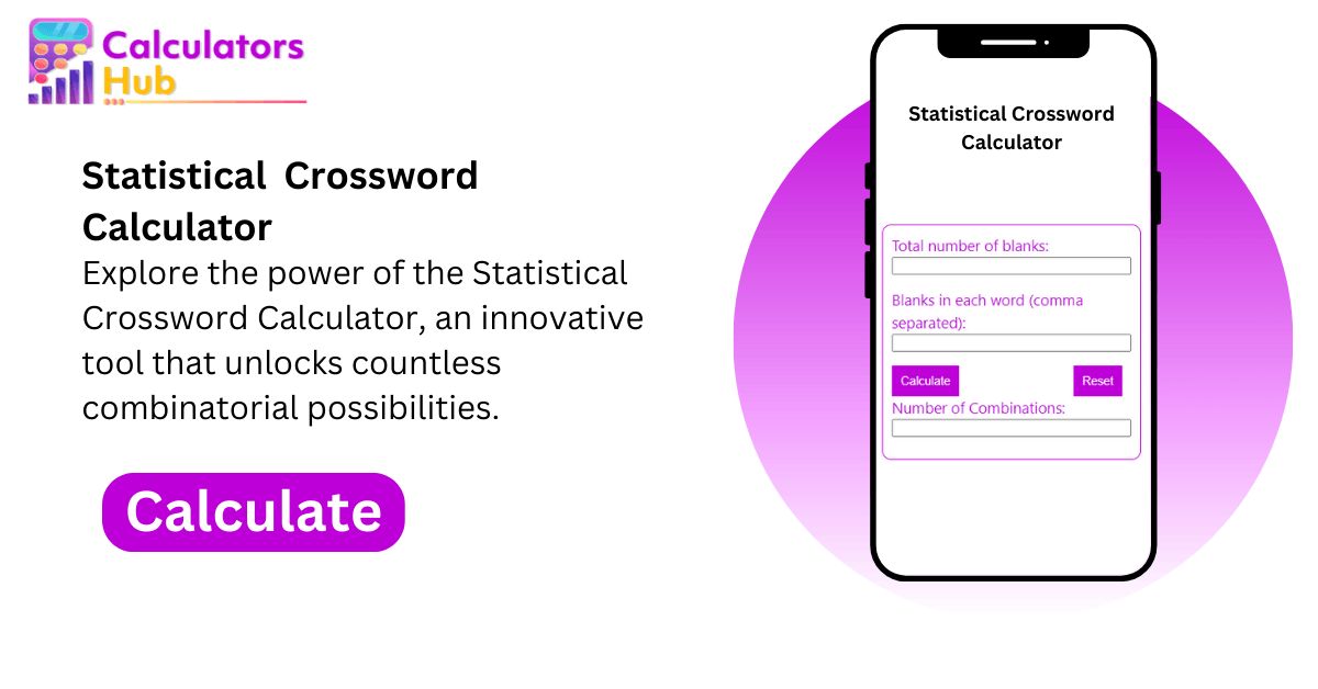 Statistical Crossword Calculator Online