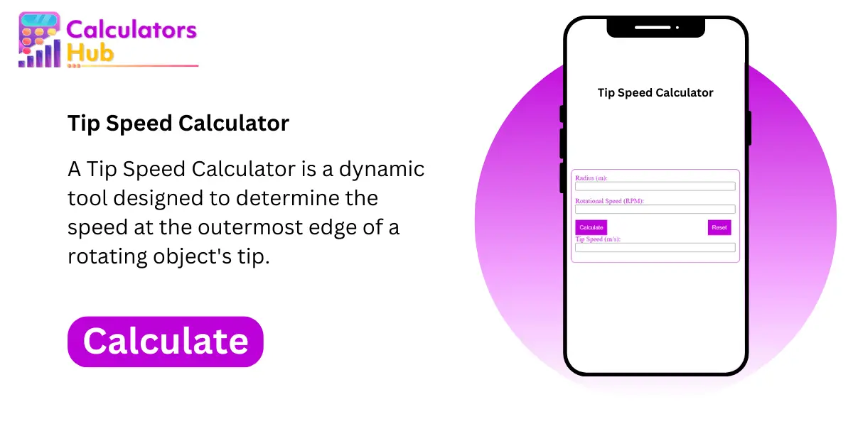 Tip Speed Calculator