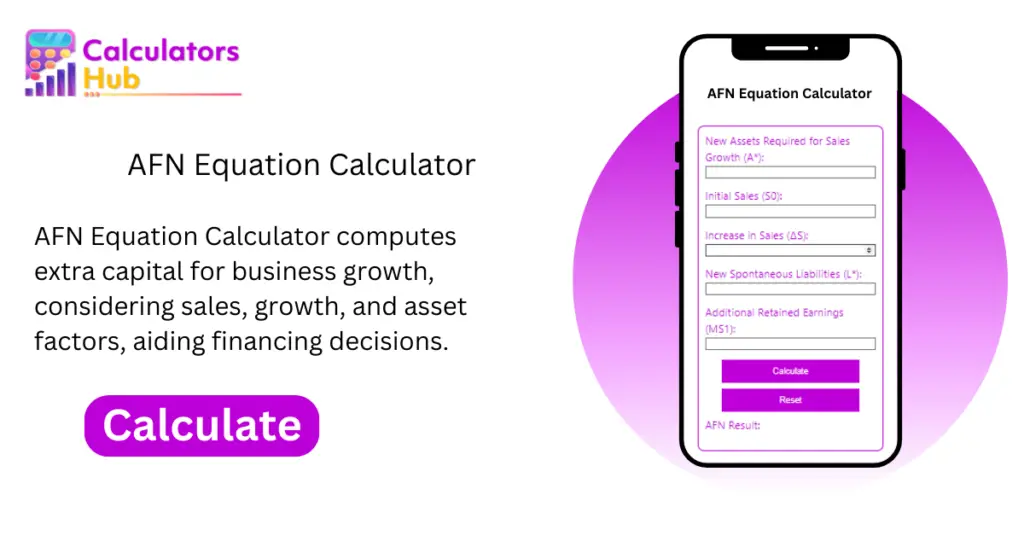 AFN Equation Calculator Online