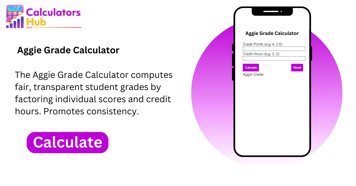 Aggie Grade Calculator