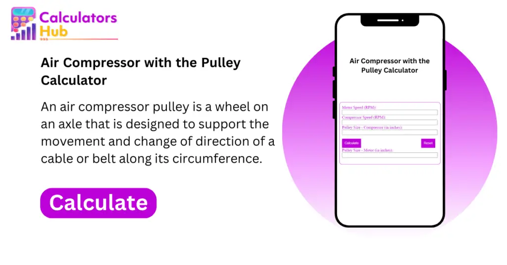 air-compressor-pulley-calculator-online