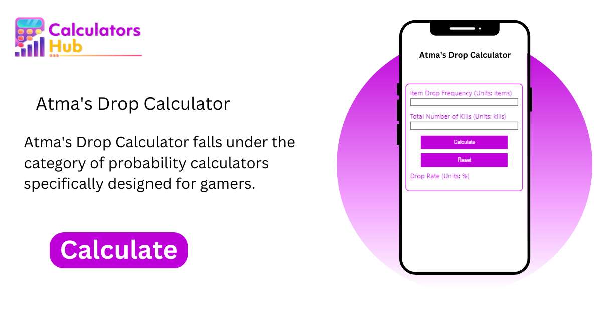 Atma's Drop Calculator