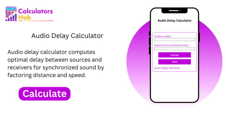 Audio Delay Calculator