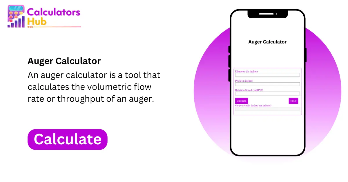 Auger Calculator Online