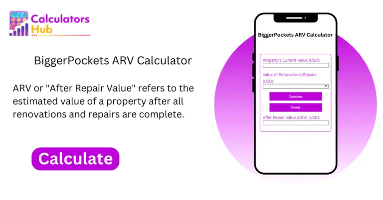 BiggerPockets ARV 计算器