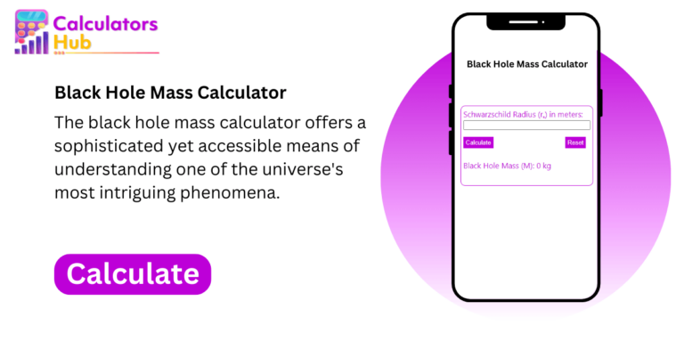 Black Hole Mass Calculator