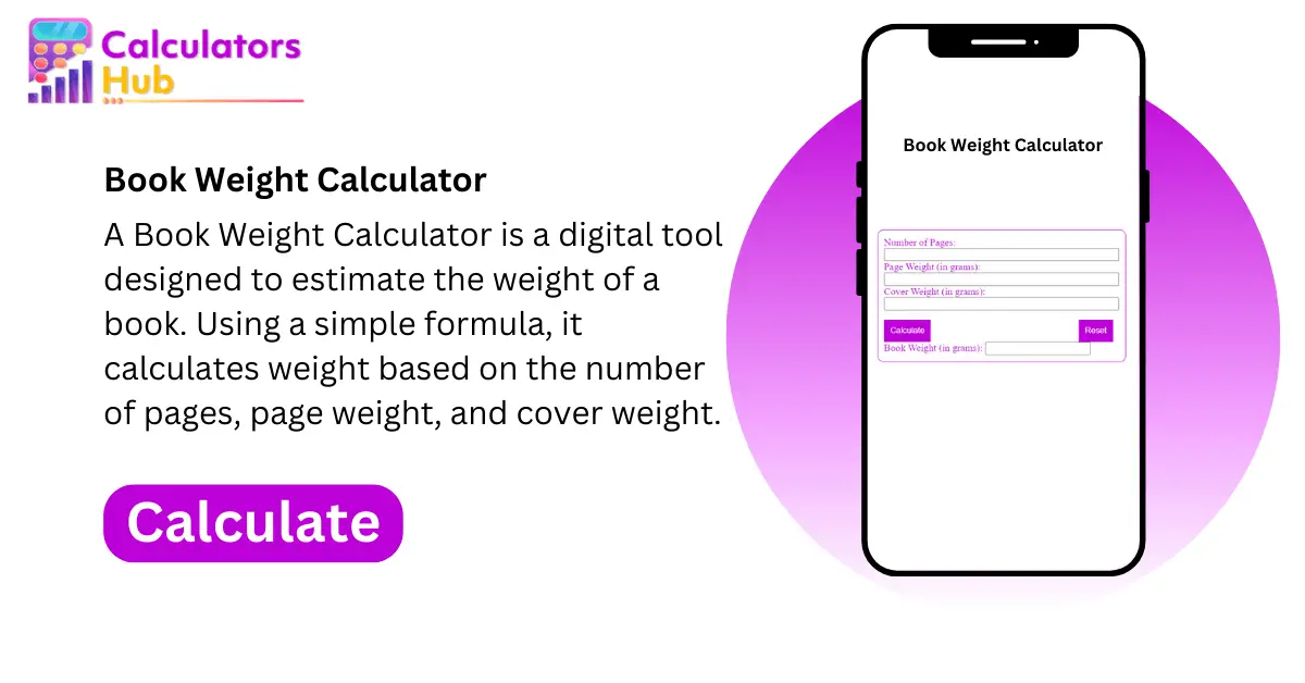 Book Weight Calculator