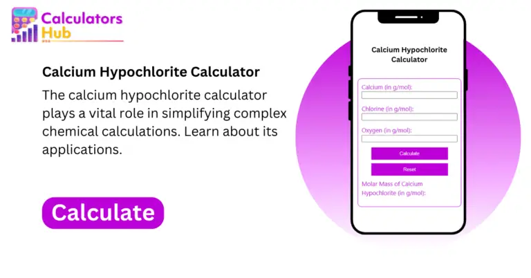 Calcium Hypochlorite Calculator