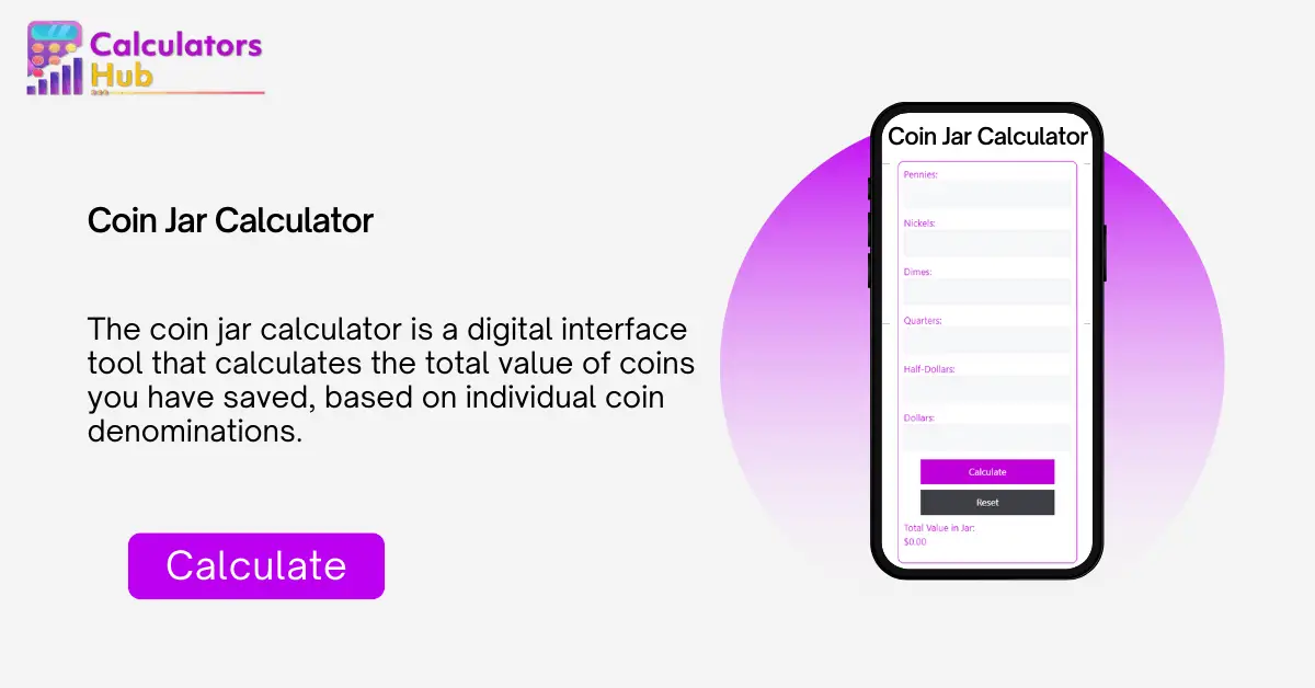 Coin Jar Calculator Online