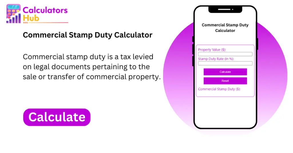 Commercial Stamp Duty Calculator Online