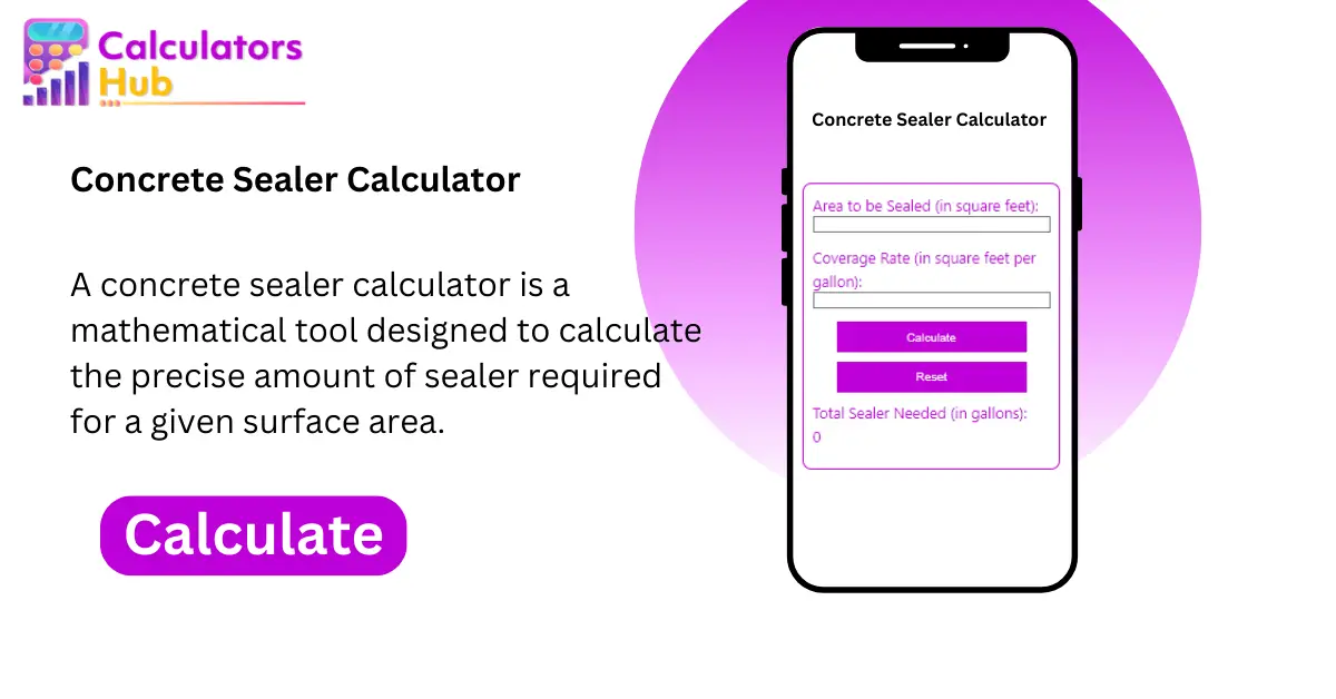Concrete Sealer Calculator
