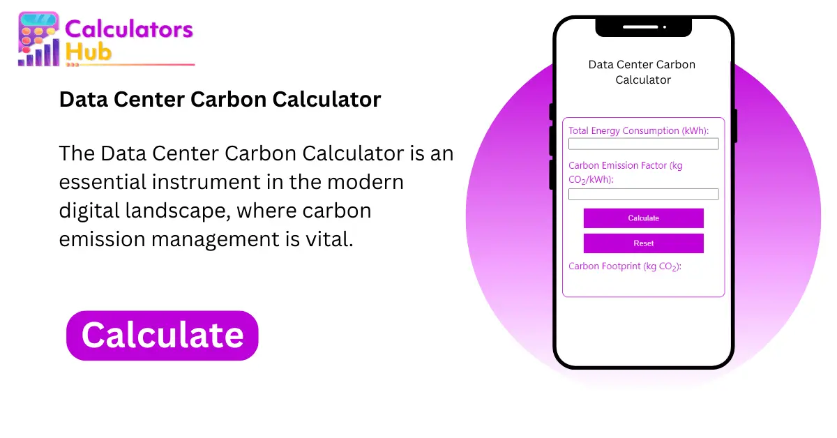 Data Center Carbon Calculator