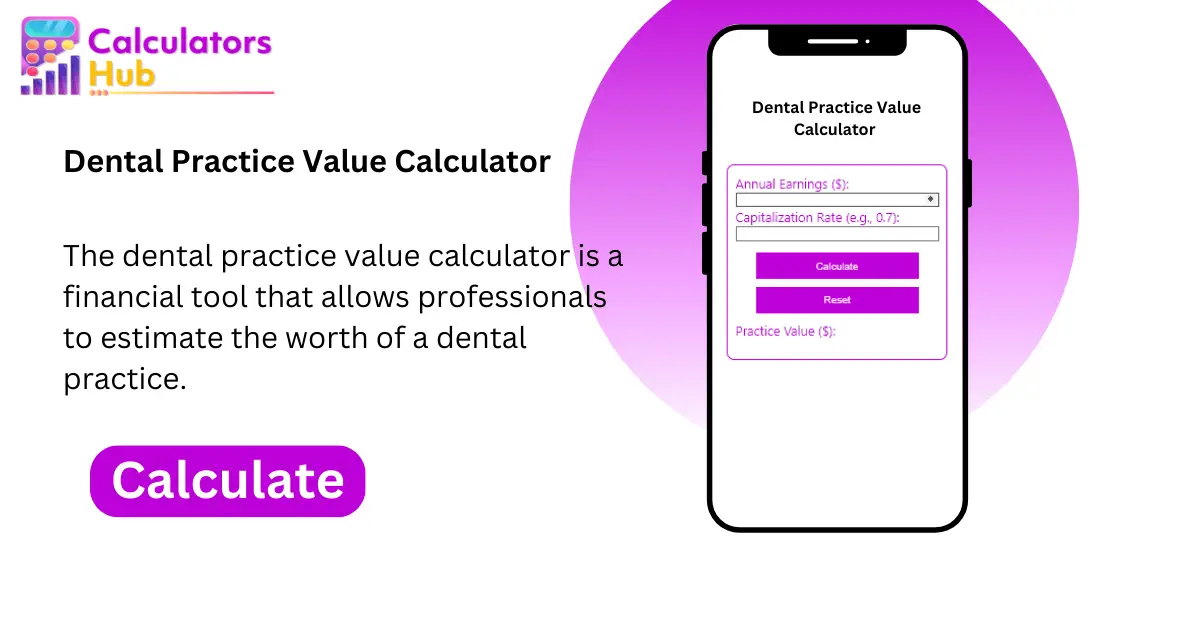 dental practice loan calculator