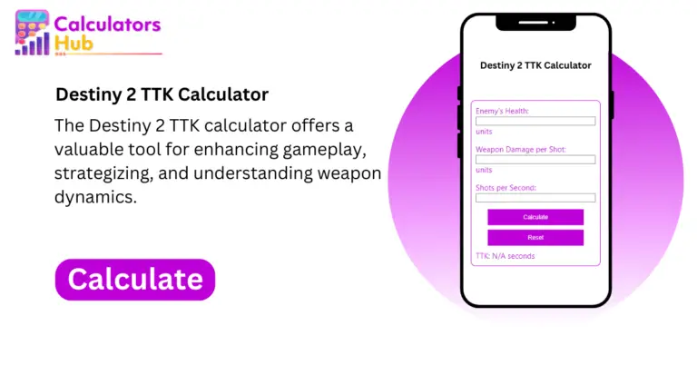 Destiny 2 TTK Calculator