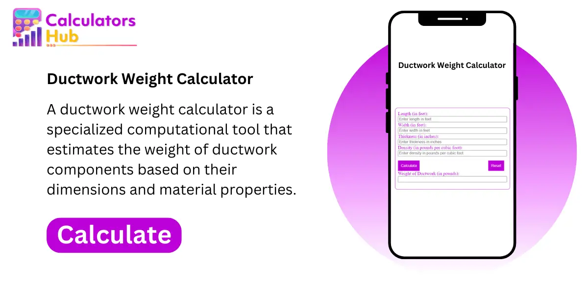 Ductwork Weight Calculator